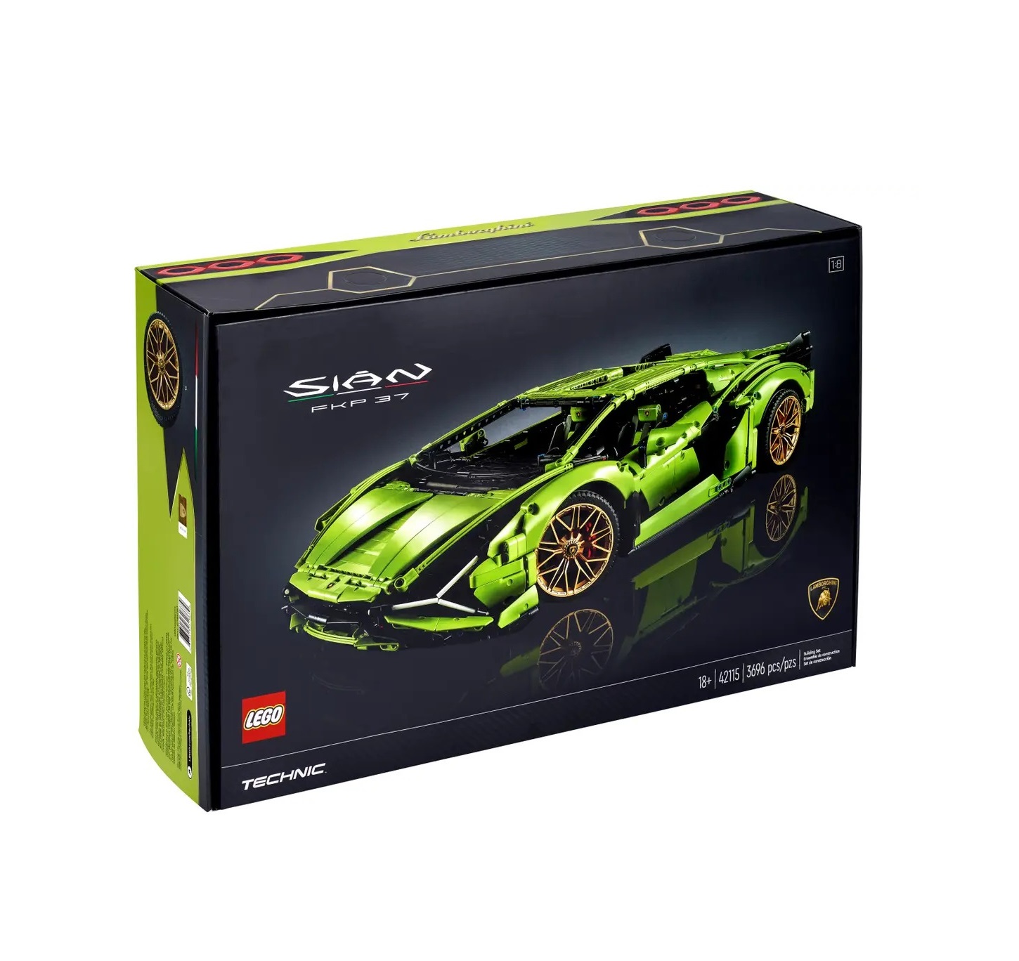 Lego, Technic, Lamborghini Sián FKP 37, Construction Set, 42115, Unisex ...